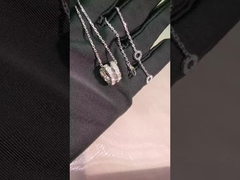 Luxe witgoud aangepaste high -end sieraden op maat gemaakt en luxueus