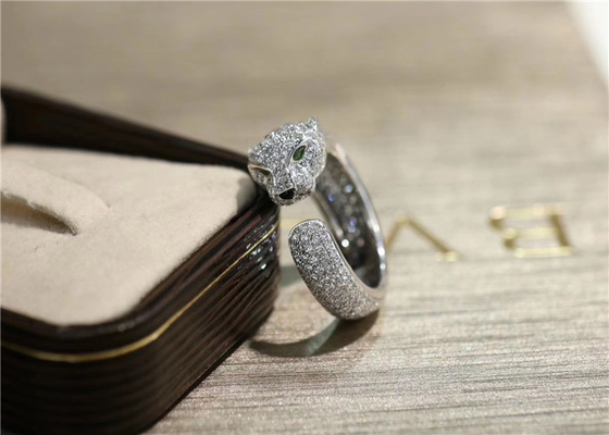 N4225200 VS Diamond Panthere Cartier Ring With Emeralds Onyx best china jewelry manufacturer