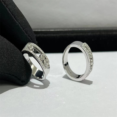 18k gouden diamanten ring wit goud diamanten ringen voor verjaardagsfeest