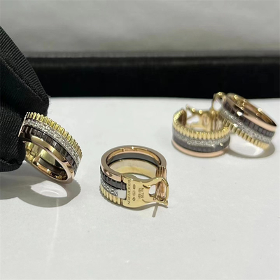 Custom VVS Diamond High End Gouden oorbellen Ronde gesneden goud Diamant sieraden