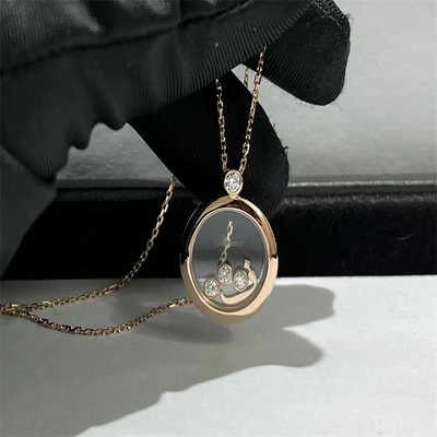 Vrouwen 18 karaat gouden ketting 42 cm lang met diamant Arabische sieraden