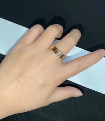 juwelenberoeps om tot juwelen 18k gouden verlovingsring te maken meer Brand de luxegoud van de Liefdering