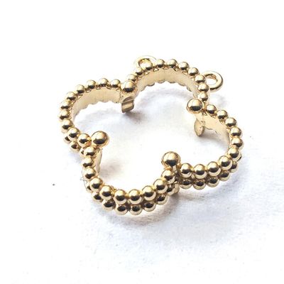Custom Brand 18k goud Vintage malachiet hanger montage sieraden