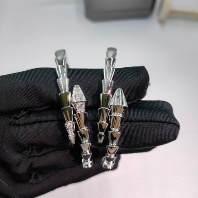 Serpenti Viper One-Coil 18 Kt Gouden Armband Set Met Pavé Diamanten Op Het Hoofd En Staart Hoog Juwelen Bulgari