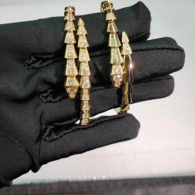 18k goud diamant een spoel serpenti viper armband Bulgari High Jewelry