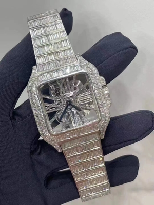 Custom Moissanite horloges Custom ijsblok horloge Chinese ijsblok horloge fabrikant