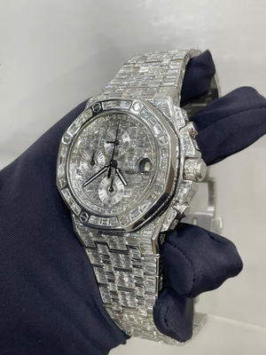 Moissanite Diamond Iced Out Mechanical Man Watch Groothandel beroemde merkhorloges