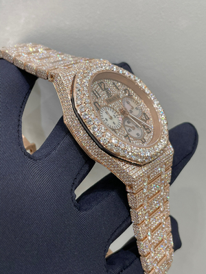 Full Diamond Luxury Watch Vvs Moissanite horloges voor man rapper