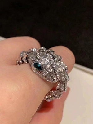 ISO9001 Vvs Diamant 18K Goud Diamant Ring Luxe Juwelen