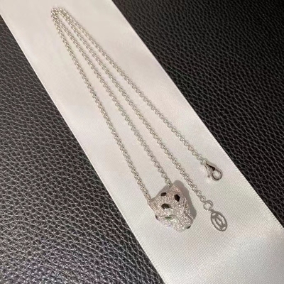 Unisex geboortesteen Brand 18k gouden halsketting GH kleur VS SI helderheid voor verloving
